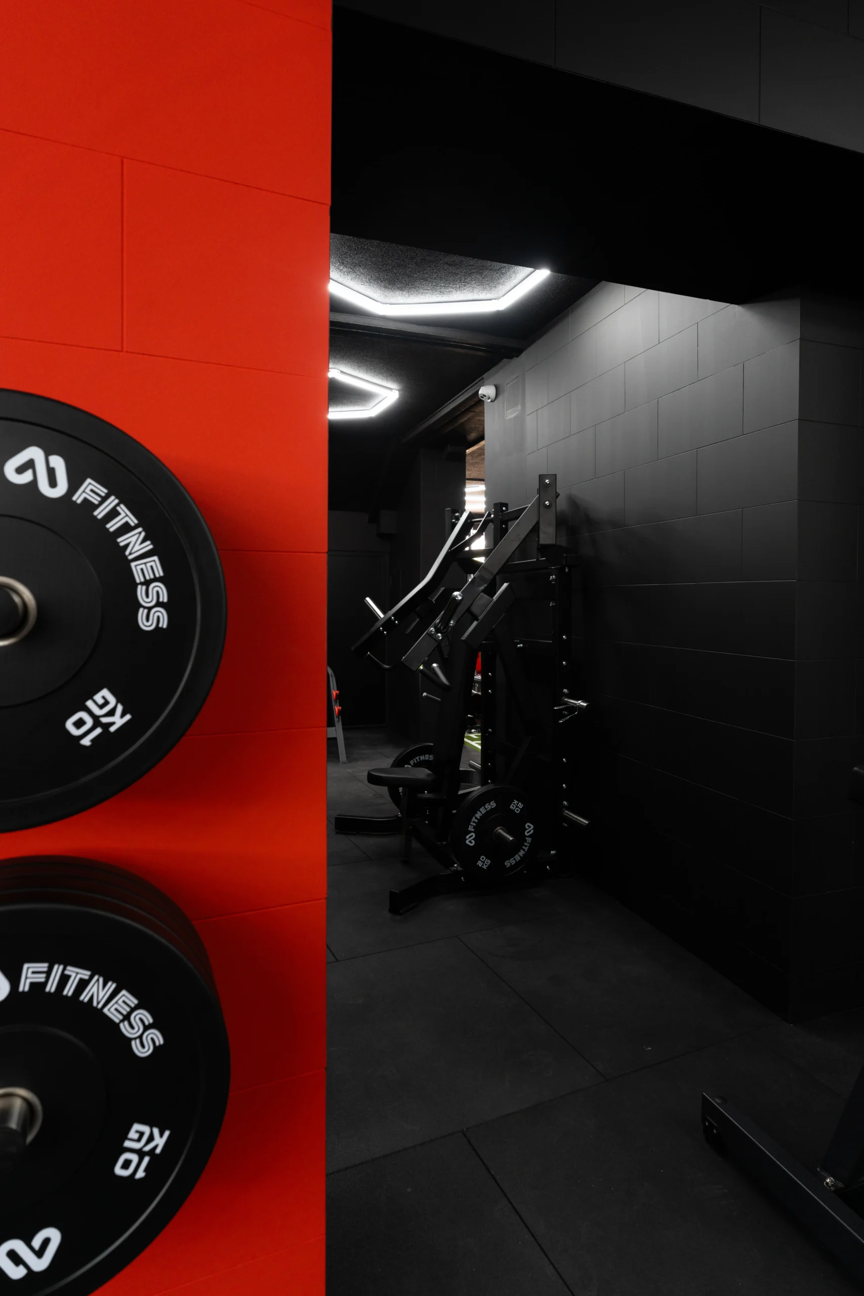 Upper body training area
